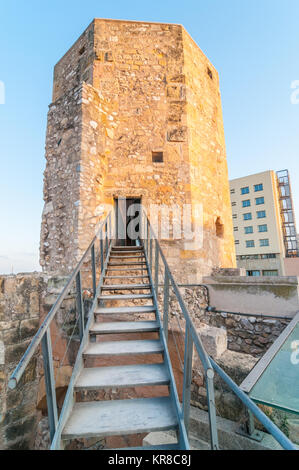 Torre delle monache (Torre de les Monges), patrimonio mondiale dell UNESCO, circo romano in Tarragona Catalogna Foto Stock