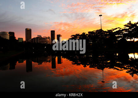 Sunrise a Paris Square, Rio de Janeiro, Brasile Foto Stock