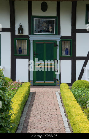 Porta in wustrow,darss,germania Foto Stock
