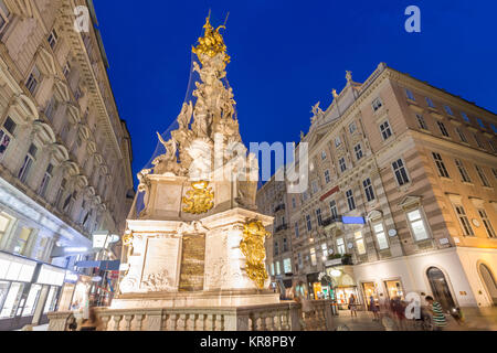 Vienna, Austria monumento di peste Foto Stock