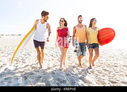 Andiamo alla spiaggia Foto Stock