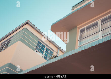 Dettagli su Configurazione tipica architettura Art Deco di South Beach Miami Florida Foto Stock