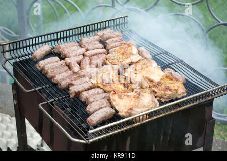 Carne alla griglia Foto Stock