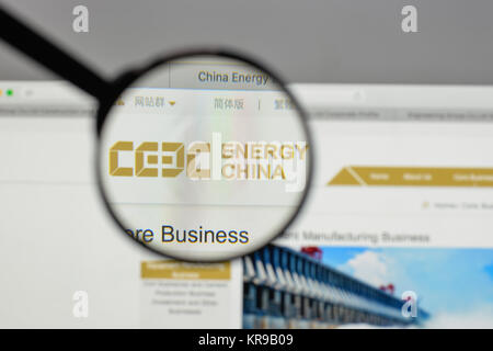 Milano, Italia - 10 agosto 2017: China Energy Engineering Group logo sulla homepage del sito web. Foto Stock