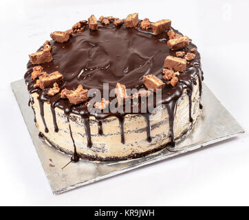 Scatola di cioccolatini e rabboccato Moka cookie di Crema di Burro al cioccolato torta di esplosione Foto Stock