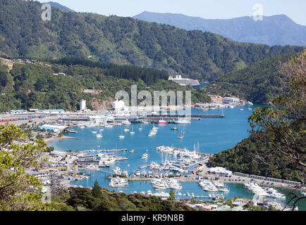 Città di Picton Harbour Foto Stock