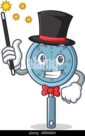 Mago arnese skimmer personaggio cartoon Illustrazione Vettoriale