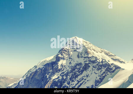 Alpi svizzere Montagna Jungfraujoch, Svizzera Foto Stock