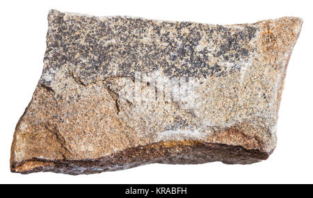 Arenite (polymictic arenaria) isolato minerale Foto Stock