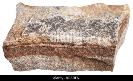 Marrone (Arenite polymictic arenaria minerale) Foto Stock