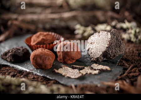 Tartufi di cioccolato Foto Stock