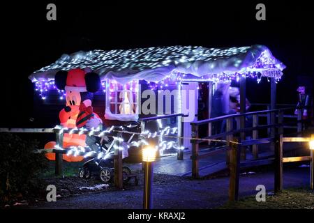 Santa Grotta a Trentham Gardens Foto Stock