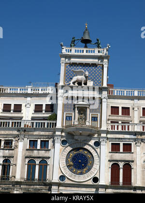 Venezia Torre dell'Orologio - Piazza San Marco Itinerari Segreti di Palazzo Ducale Foto Stock