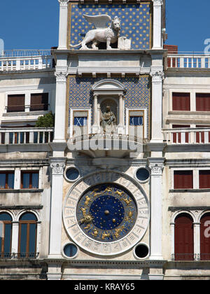 Venezia Torre dell'Orologio - Piazza San Marco Itinerari Segreti di Palazzo Ducale Foto Stock