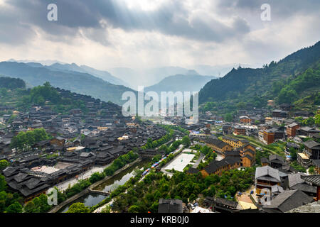 Qianhu Miao villaggio di Kaili città,Guizhou,Cina Foto Stock