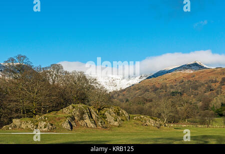 Fairfield da Ambleside Park Lake District Foto Stock