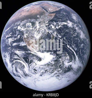 La terra vista da Apollo 17 (ritagliate) Foto Stock