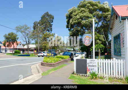 Negozi di articoli da regalo, Main Street, Mogo, Nuovo Galles del Sud, Australia Foto Stock