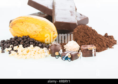 Miniatura pasticceri e cacao Foto Stock