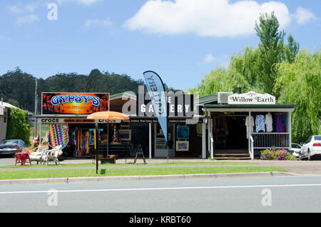 Negozi di articoli da regalo, Main Street, Mogo, Nuovo Galles del Sud, Australia Foto Stock