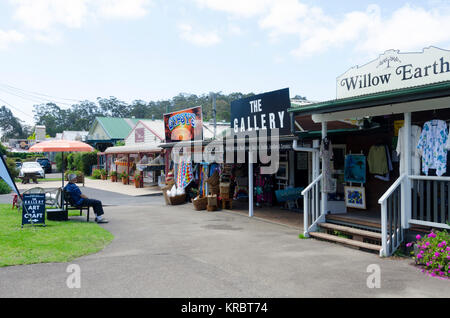 Negozi di articoli da regalo, Main Street, Mogo, Nuovo Galles del Sud, Australia Foto Stock