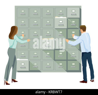 file CAB Foto Stock