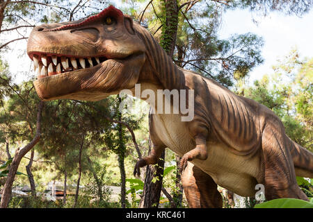 Tirannosauro - preistoria dinosauro che mostra la sua bocca toothy Foto Stock