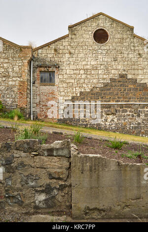 Immagini delle pareti esterne del vivente mueseum di occidente Maribyrnong, Melbourne Foto Stock
