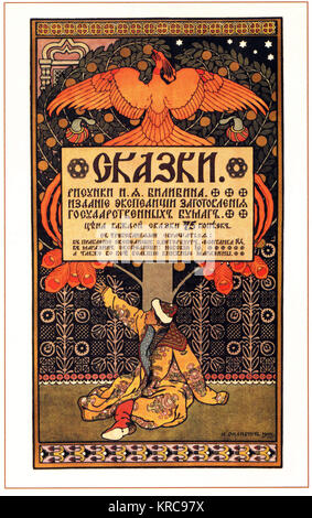 Ivan BILIBIN - coperchio per la raccolta delle fiabe 1903 Foto Stock