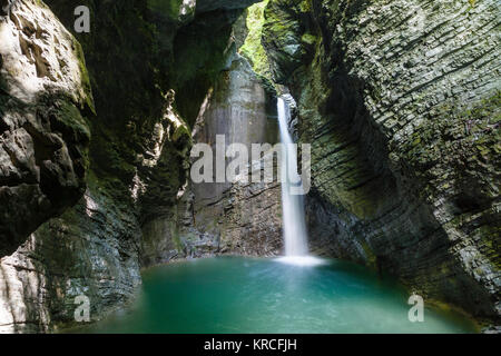 Slap Kosjak, vicino a Kobarid, Slovenia Foto Stock