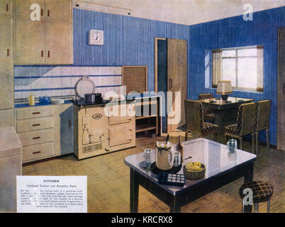 CUCINA CON AGA 1936 Foto Stock