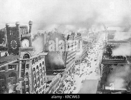 Terremoto di San Francisco 1906 Foto Stock