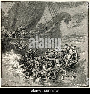 Il Wreck della nave Bianca Foto Stock