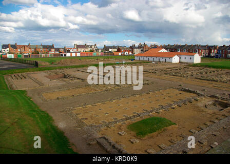 Arbeia Roman Fort - South Shields Foto Stock