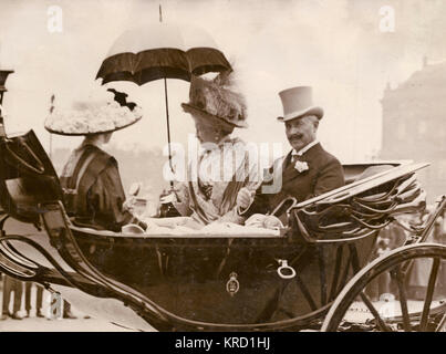 Kaiser Wilhelm II, Imperatrice e Principessa Foto Stock