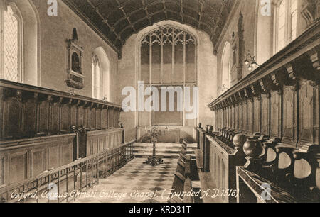 Corpus Christi College Chapel, Oxford Foto Stock