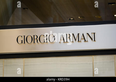 Milano - 24 Settembre 2017: Giorgio Armani store a Milano Foto Stock