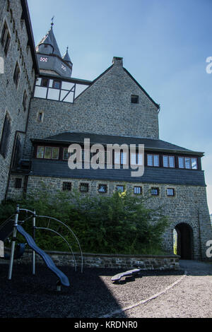 Burg Altena Märkischen im Kreis Foto Stock