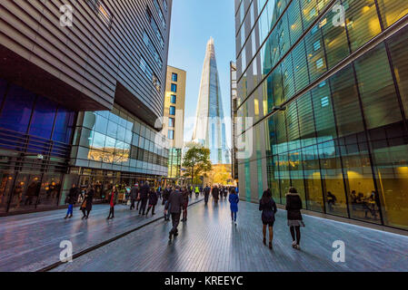 LONDON, Regno Unito - 06 novembre: City of London financial district area ufficio su Novembre 06, 2017 a Londra Foto Stock