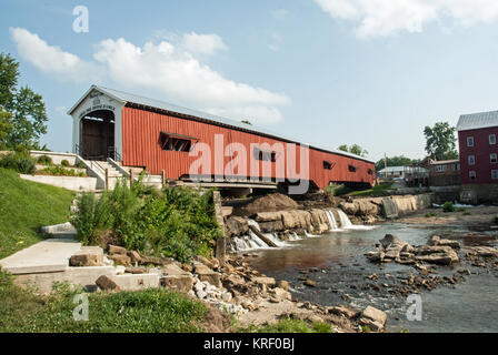 Bridgeton ponte coperto Foto Stock