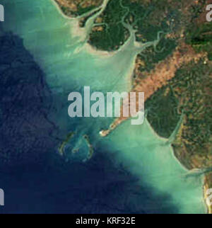 Immagine satellitare di Conakry 2004 Foto Stock