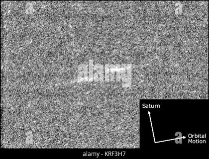 Elica in funzione Saturno27s anelli come catturata dall'orbiter Cassini Foto Stock
