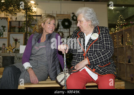 Simoneta Gomez-Acebo e principessa Pilar de Borbon partecipare all'apertura del Nuevo futuro mercato al Palacio de Cristal offre: Simoneta Gomez Acebo, Principessa Pilar de Borbon dove: Madrid, Spagna Quando: 18 Nov 2017 Credit: Oscar Gonzalez/WENN.com Foto Stock