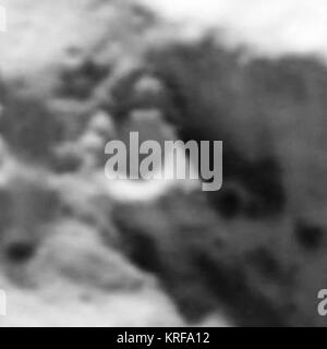 Lunar polo sud zoom 2 Foto Stock