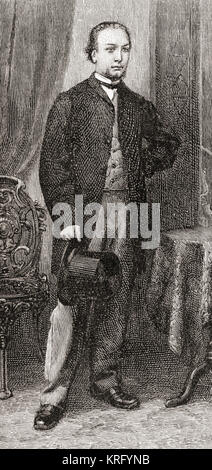 Sir Alexander Campbell Mackenzie, 1847 - 1935. Compositore scozzese, conduttore e insegnante. Visto qui di età compresa tra i 21. Da The Strand Magazine, pubblicato da gennaio a giugno 1894. Foto Stock