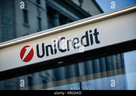 Milano, Italia - 24 Settembre 2017: Unicredit Banca in Milano Foto Stock