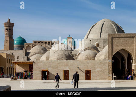 La parte esterna del Bazaar (Trading cupole), Bukhara, Uzbekistan Foto Stock