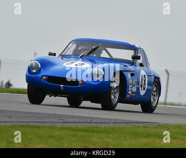 Joe Ward, Richard Bull, TVR Grantura Mk III, GT & Sports Car Cup, Pre-66 vetture GT, Pre-63 auto sportive, Donington storica festa, 2017, motor racing, Foto Stock