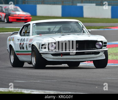 Peter Hallford, Ford Mustang Boss, HTCC, Storico Touring Car Challenge, Tony Dron trofeo, Donington storica festa, 2017, motor racing, motor spor Foto Stock