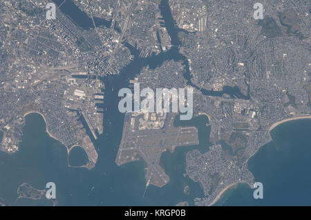 ISS-40 Boston, Massachusetts e l'Aeroporto Internazionale Logan Foto Stock